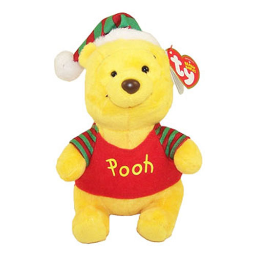 TY Beanie Baby - Disney - WINNIE THE POOH (Xmas Hat - Walgreens Excl) (6 inch)