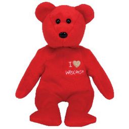 TY Beanie Baby - WISCONSIN the Bear (I Love Wisconsin - State Exclusive) (9 inch)