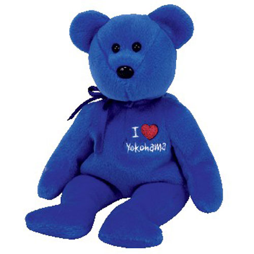 TY Beanie Baby YOKOHAMA the Bear (I Love Yokohama Japan