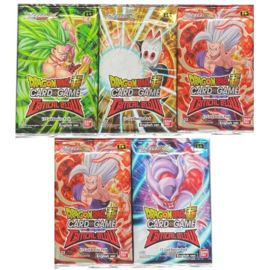 Bandai Dragon Ball Super Trading Cards - Zenkai Series Critical Blow B22 -  PACK (12 Cards):  - Toys, Plush, Trading Cards, Action  Figures & Games online retail store shop sale