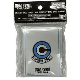 Bandai Dragon Ball Super Card Game Supplies - Deck Protectors - CAPSULE CORP. [64 Sleeves]
