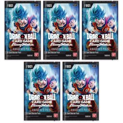 Bandai Dragon Ball Super Trading Cards - Fusion World Awakened Pulse FB01 - PACKS [5 Pack Lot]