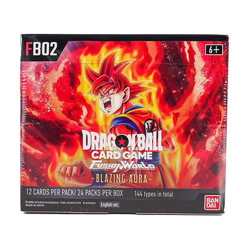 Bandai Dragon Ball Super Trading Cards - Fusion World Blazing Aura FB02 - BOX [24 Packs]