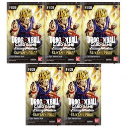 Bandai Dragon Ball Super Trading Cards - Fusion World Saiyan's Pride FB08 - PACKS [5 Pack Lot]