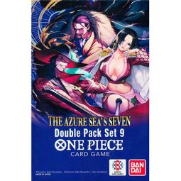Bandai One Piece Trading Cards - Double Pack Set DP-09 - THE AZURE SEA'S SEVEN [OP14-EB04 Packs]