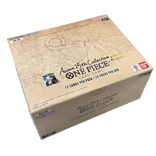 Bandai One Piece Trading Cards - Anime 25th Collection EB-02 - BOOSTER BOX [24 Packs]