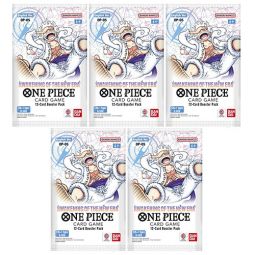 Bandai One Piece Trading Cards - Awakening of the New Era OP-05 - BOOSTER PACKS (5 Pack Lot)