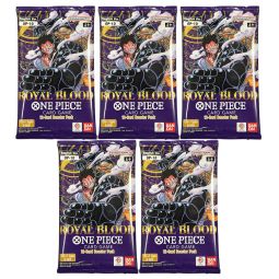 Bandai One Piece Trading Cards - Royal Blood OP-10 - BOOSTER PACKS [5 Pack Lot]