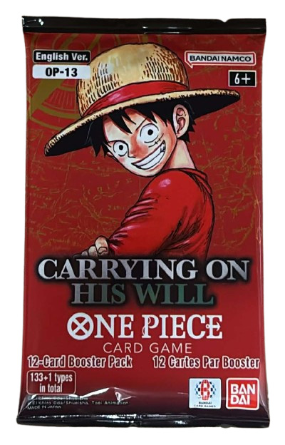 Bandai One Piece Trading Cards - Carrying On His Will OP-13 - BOOSTER PACK [12 Cards]