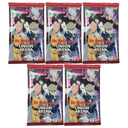 Union Arena English TCG - One Punch Man UE06BT - BOOSTER PACKS [5 Pack Lot]