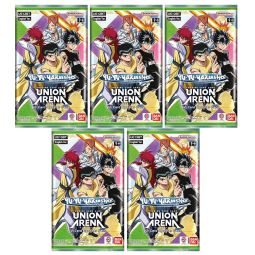 Union Arena English TCG - Yu Yu Hakusho: Ghost Files UE13BT - BOOSTER PACKS [5 Pack Lot]