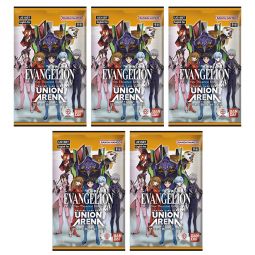 Union Arena English TCG - Evangelion New Theatrical Edition UE15BT - BOOSTER PACKS [5 Pack Lot]