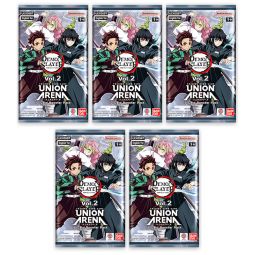 Union Arena English TCG - Demon Slayer Vol. 2 UEX05BT - BOOSTER PACKS [5 Pack Lot]