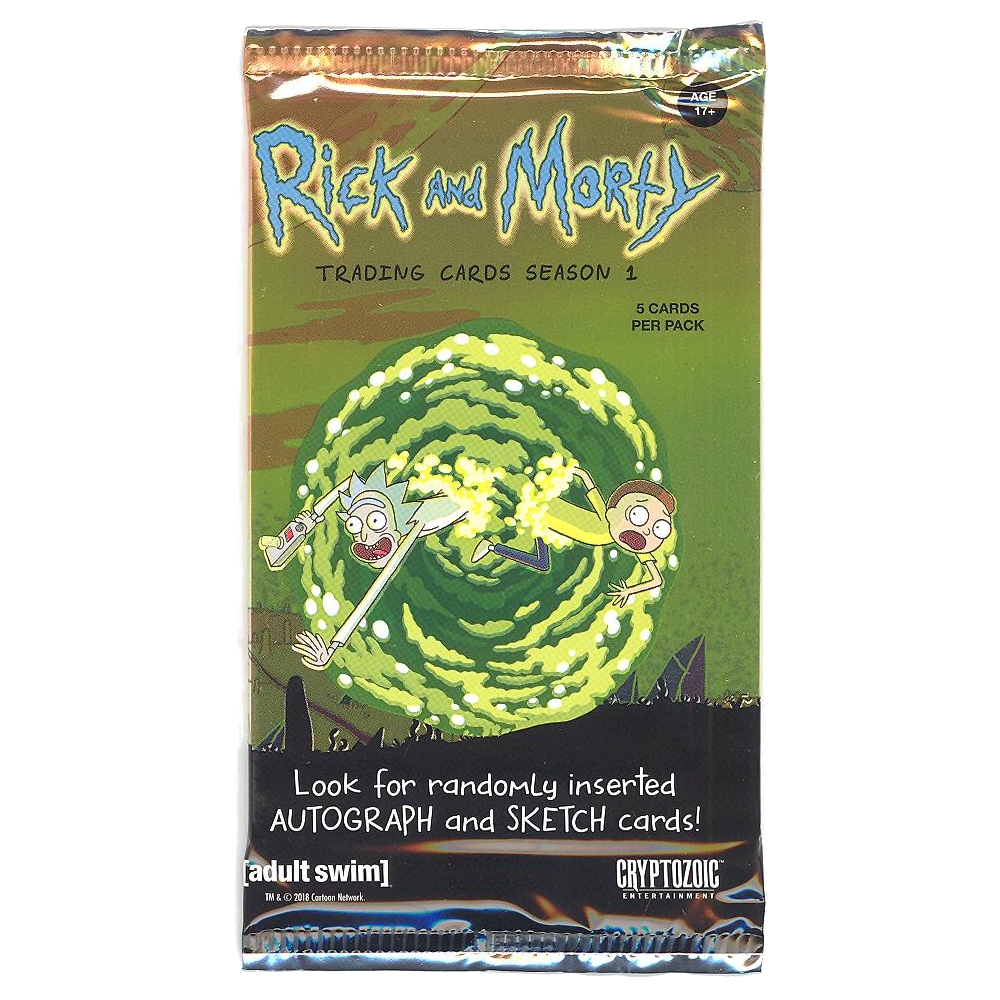 Cryptozoic Trading Cards - Rick & Morty Season 1 - BOOSTER PACK (5 cards)