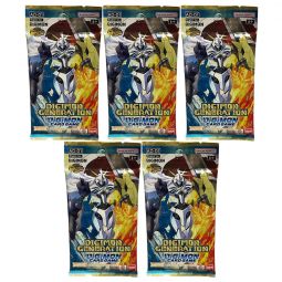 Digimon English Trading Card Game - Digimon Generation AD-01 - BOOSTER PACKS [5 Pack Lot]
