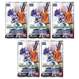 Digimon English Trading Card Game - Battle of Omni BT05 - BOOSTER PACKS (5 Pack Lot)