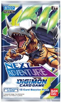 Digimon English Trading Card Game - Next Adventure BT07 - BOOSTER PACK (12 Cards)