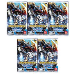 Digimon English Trading Card Game - New Awakening BT08 - BOOSTER PACKS (5 Pack Lot)