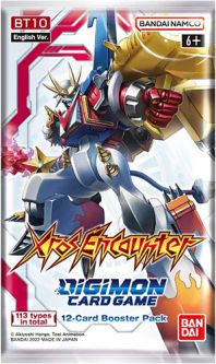Digimon English Trading Card Game - XROS Encounter BT10 - BOOSTER PACK (12 Cards)