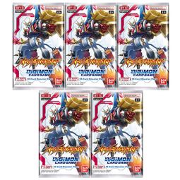 Digimon English Trading Card Game - XROS Encounter BT10 - BOOSTER PACKS (5 Pack Lot)