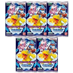 Digimon English Trading Card Game - Dimensional Phase BT11 - BOOSTER PACKS (5 Pack Lot)