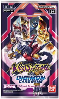 Digimon English Trading Card Game - Across Time BT12 - BOOSTER PACK (12 Cards)