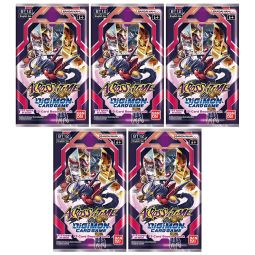 Digimon English Trading Card Game - Across Time BT12 - BOOSTER PACKS (5 Pack Lot)