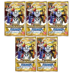 Digimon English Trading Card Game - Versus Royal Knights BT13 - BOOSTER PACKS (5 Pack Lot)