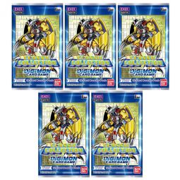 Digimon English Trading Card Game - Classic Collection EX01 - BOOSTER PACKS (5 Pack Lot)