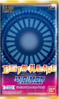 Digimon English Trading Card Game - Digital Hazard EX02 - BOOSTER PACK (12 Cards)