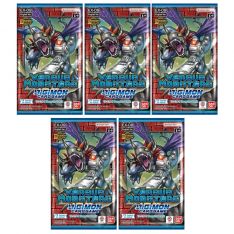 Digimon English Trading Card Game - Digimon Versus Monsters EX09 - BOOSTER PACKS [5 Pack Lot]