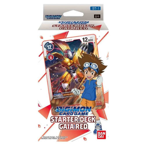 Digimon English Trading Card Game - Starter Deck ST-1 - GAIA RED (54 Cards)