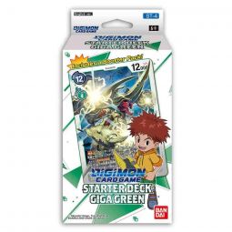 Digimon English Trading Card Game - Starter Deck ST-4 - GIGA GREEN (54 Cards)