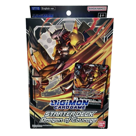 digimon card game dragon of courage Starter Deck [ST-15] CARDLISTDIGIMON and 1 playsheet Digimon: Dragon of Courage -