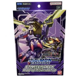 Digimon English Trading Card Game - Starter Deck ST-16 - WOLF OF FRIENDSHIP (54 Card Deck)