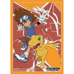 Digimon Trading Card Supplies - Deck Sleeves - TAI & AGUMON (60 Sleeves)