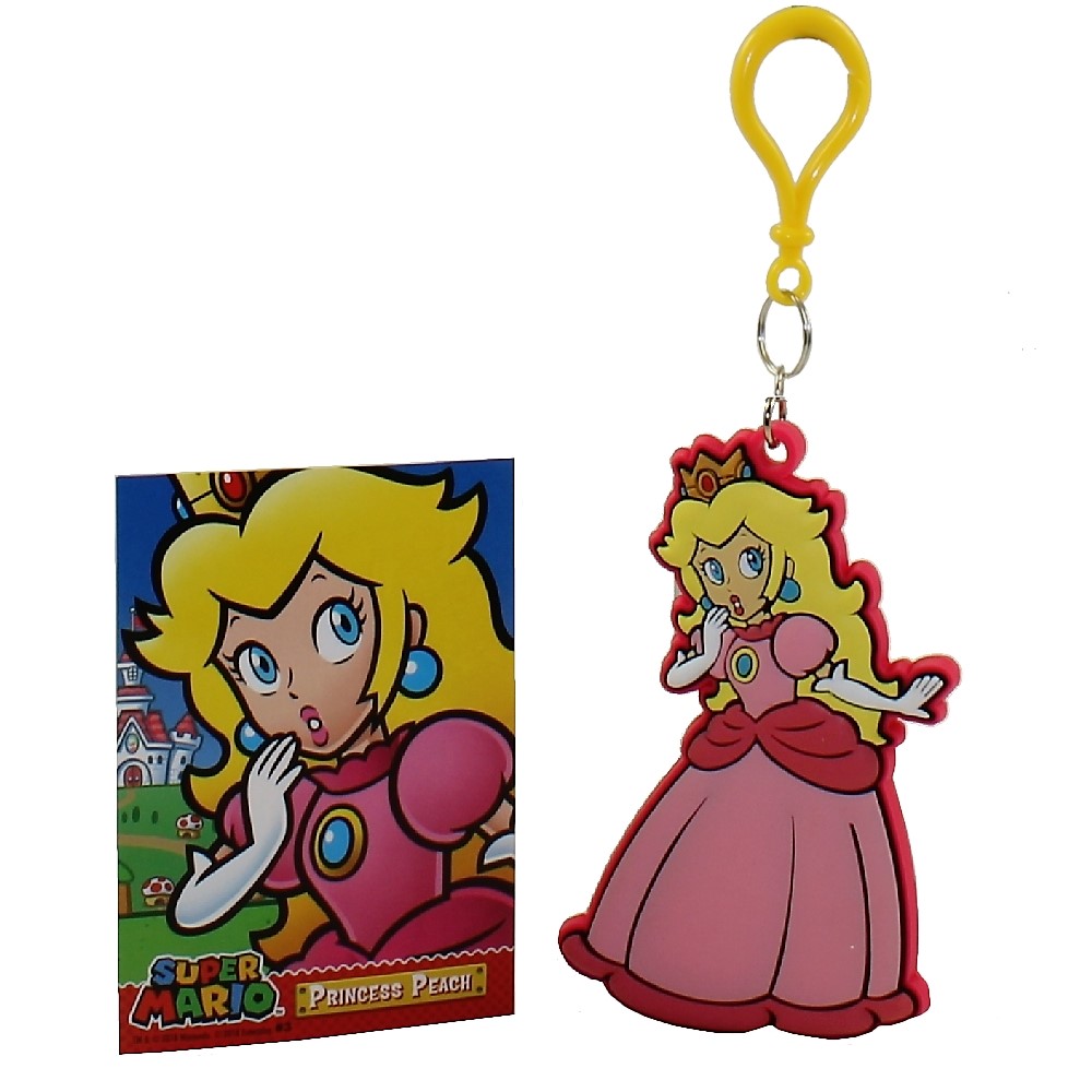 Enterplay - Super Mario Hanger & Trading Card - PRINCESS PEACH (Hanger & Matching Card)(3.5 inch)