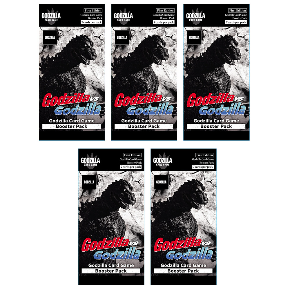 Godzilla Card Game - Godzilla vs Godzilla Set #1 [BP01] - BOOSTER PACKS [5 Pack Lot]