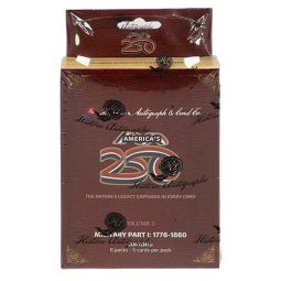 Historic Autographs - America's 250 Vol. 2 [Military Part 1: 1776-1860] - HOBBY BOX (6 Packs)