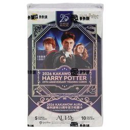 2026 Kakawow Aura Harry Potter 25th Anniversary Trading Cards - BOOSTER BOX [10 Packs]