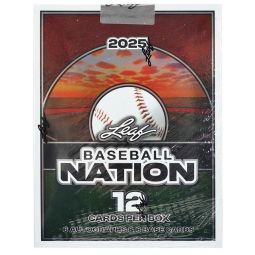 Leaf Metal 2025 Baseball Nation - HOBBY BOX [12 Cards Per Box - 6 Autographs & 6 Base Cards]