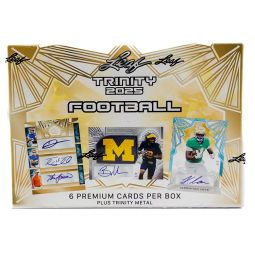 Leaf Trinity 2025 Football - HOBBY BOX [6 Premium Cards Plus Trinity Metal]