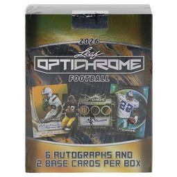 Leaf Optichrome 2026 Football - HOBBY BOX [6 Autographs & 2 Base Cards]