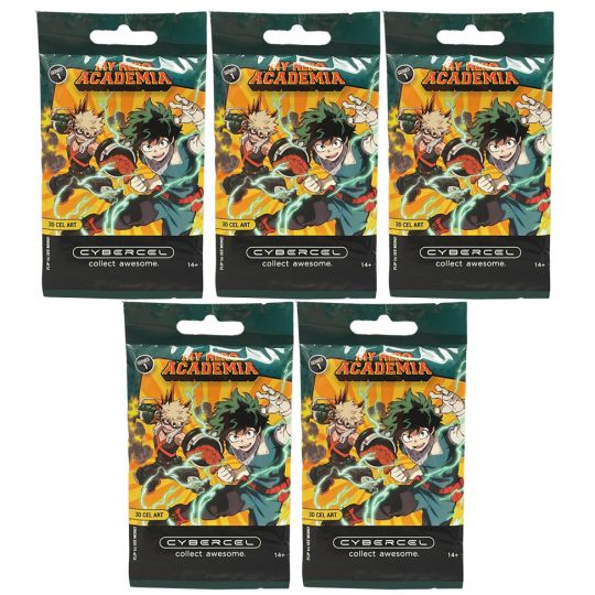 My Hero Academia Series 1 Cybercel 3D Cel Art Cards - BOOSTER PACKS (5 Pack Lot): BBToyStore.com - Toys, Plush, Trading Cards, Action Figures & Games online retail store shop sale My Hero Academia Series 1 Cybercel 3D Cel Art Cards - BOOSTER PACKS (5 Pack Lot): BBToyStore.com - Toys, Plush, Trading Cards, Action Figures & Games online retail store shop sale