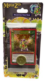 MetaZoo CCG - Cryptid Nation UFO - MINI T-REX BLISTER PACK (1 Pack, 1 Coin & 1 Foil)