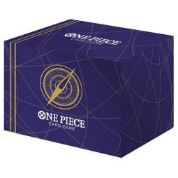 Bandai One Piece Trading Card Supplies - Card Case Deck Box - BLUE COMPASS (Includes Separator)