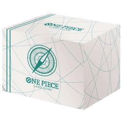 Bandai One Piece Trading Card Supplies - Card Case Deck Box - WHITE COMPASS (Includes Separator)