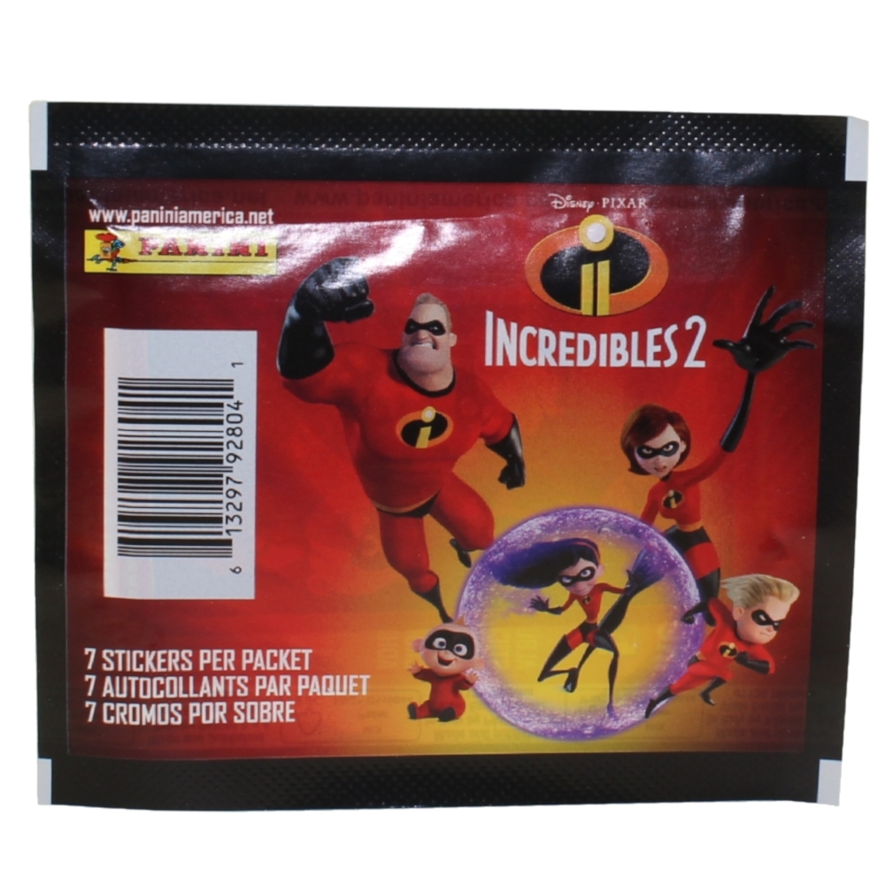 Panini - Disney / Pixar's The Incredibles 2 Sticker Collection - PACK (7 stickers)