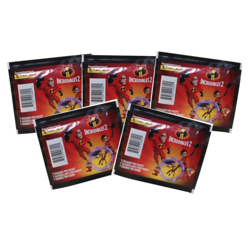 Panini - Disney / Pixar's The Incredibles 2 Sticker Collection - PACKS (5 Pack Lot)
