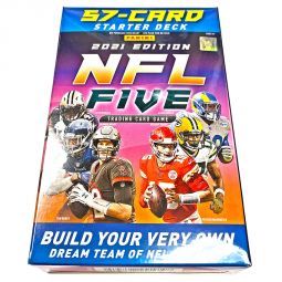 Panini - 2021 Edition NFL Five Trading Card Game - STARTER DECK (57 Cards)
